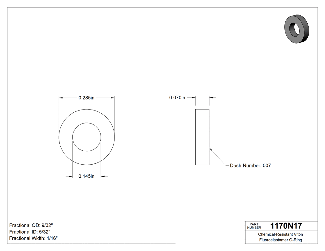 Technical drawing - 1170N17